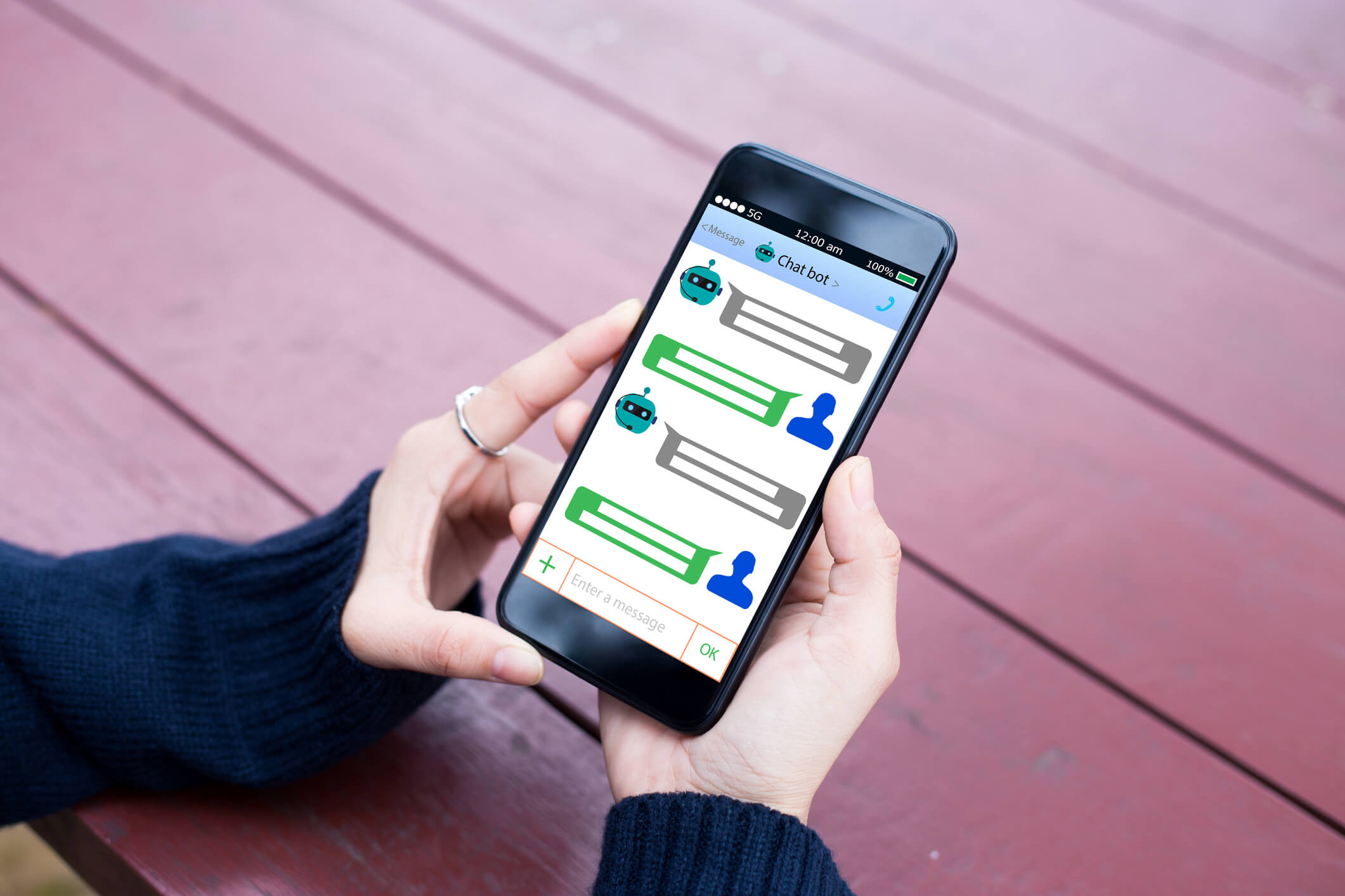 robôs no atendimento